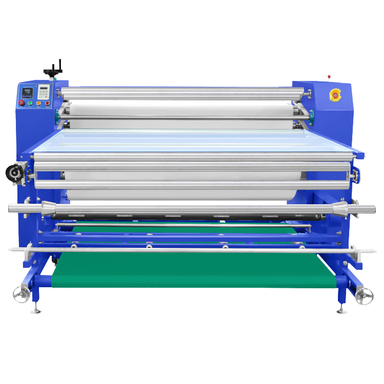 DS-26B 1.7x210 1700mm Fabric Textile Calender Heating Pipe Roll Pneumatic Heat Press Roller Sublimation Rotary Heat Transfer Machine